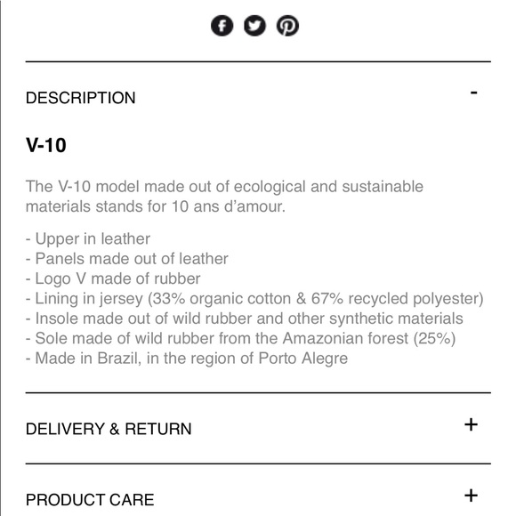 Veja V-10 low top leather sneakers all white. - Picture 3 of 8